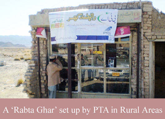 a rabta ghar set up by PTA