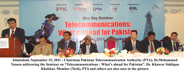 chairman pta addressing seminar on telecommunication 
