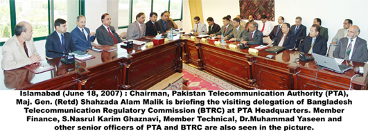 chairman pta briefing the delegation 