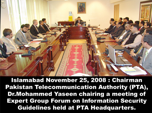 chairman pta chairing a meeting of expert group 