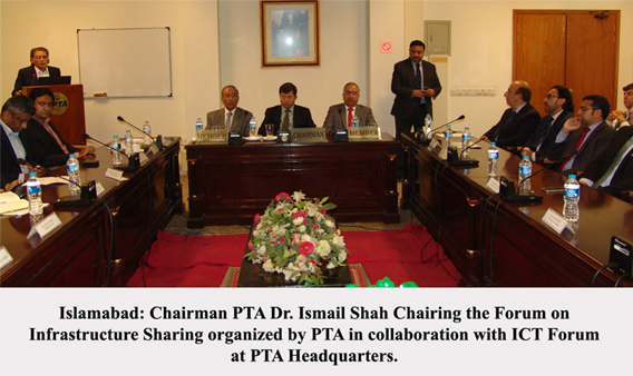 chairman pta chairing on infra structure sharing 
