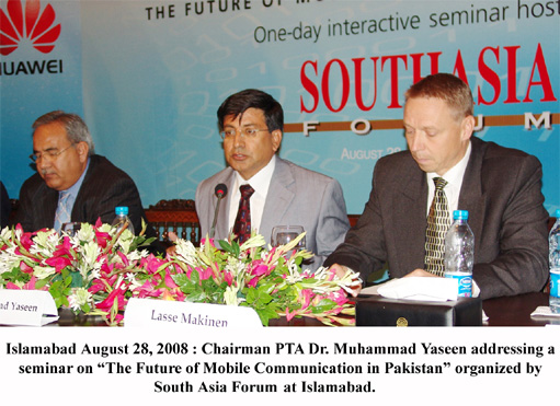 chairman pta addressing on the seminar of the future of mobile 